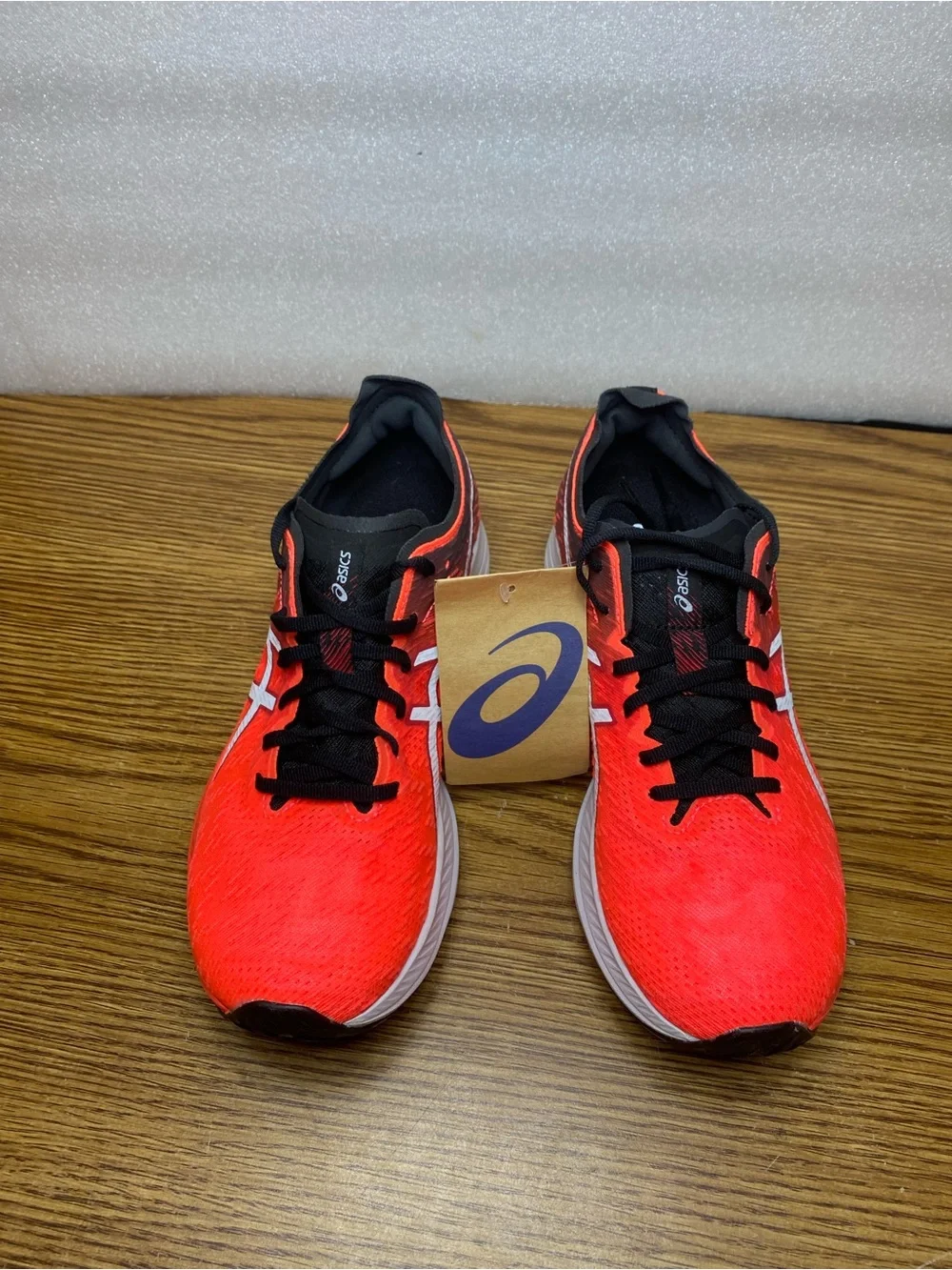 Asics Magic Speed Red Orange White Running Shoes Sneaker 1011B026 Size 7.5 New